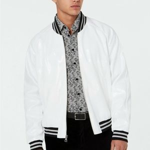 tallia orange bomber jacket